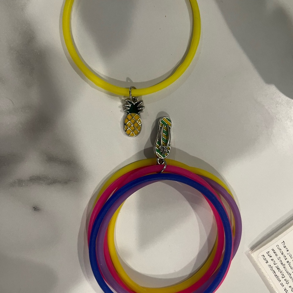 Colorful Pineapple Charm Bracelets
